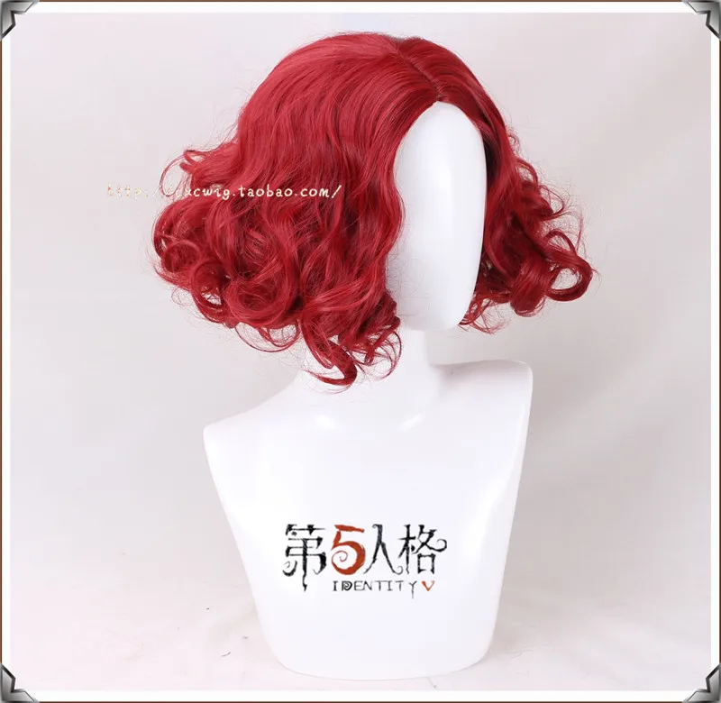 Игра Identity V cosplay Superintendent Joker парики красный кудрявый Пушистый Короткий модный синтетический парик аксессуары