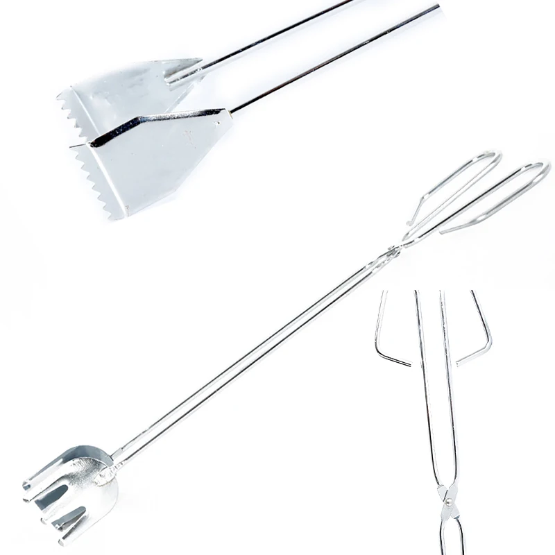 

Camping Grilled Food Clip Scissors Outdoor Stainless Steel Barbecue Tongs Tools