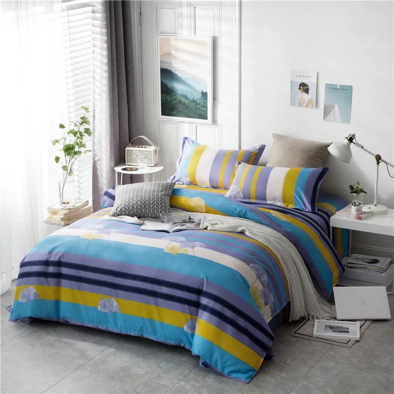 Bedding Set-27 Модные постельные принадлежности набор постельного белья 4 шт./компл. пододеяльник пастырской простыня AB сбоку горячая Распродажа богемный комплект, roupa de cama ropa de Кама - Цвет: Bedding Set-27