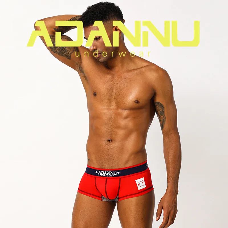 New Men Underwear Single layer Pouch Boxer Cotton Breathable Male Panties Micro Elasticity Men Boxer Shorts Calzoncillo AD48