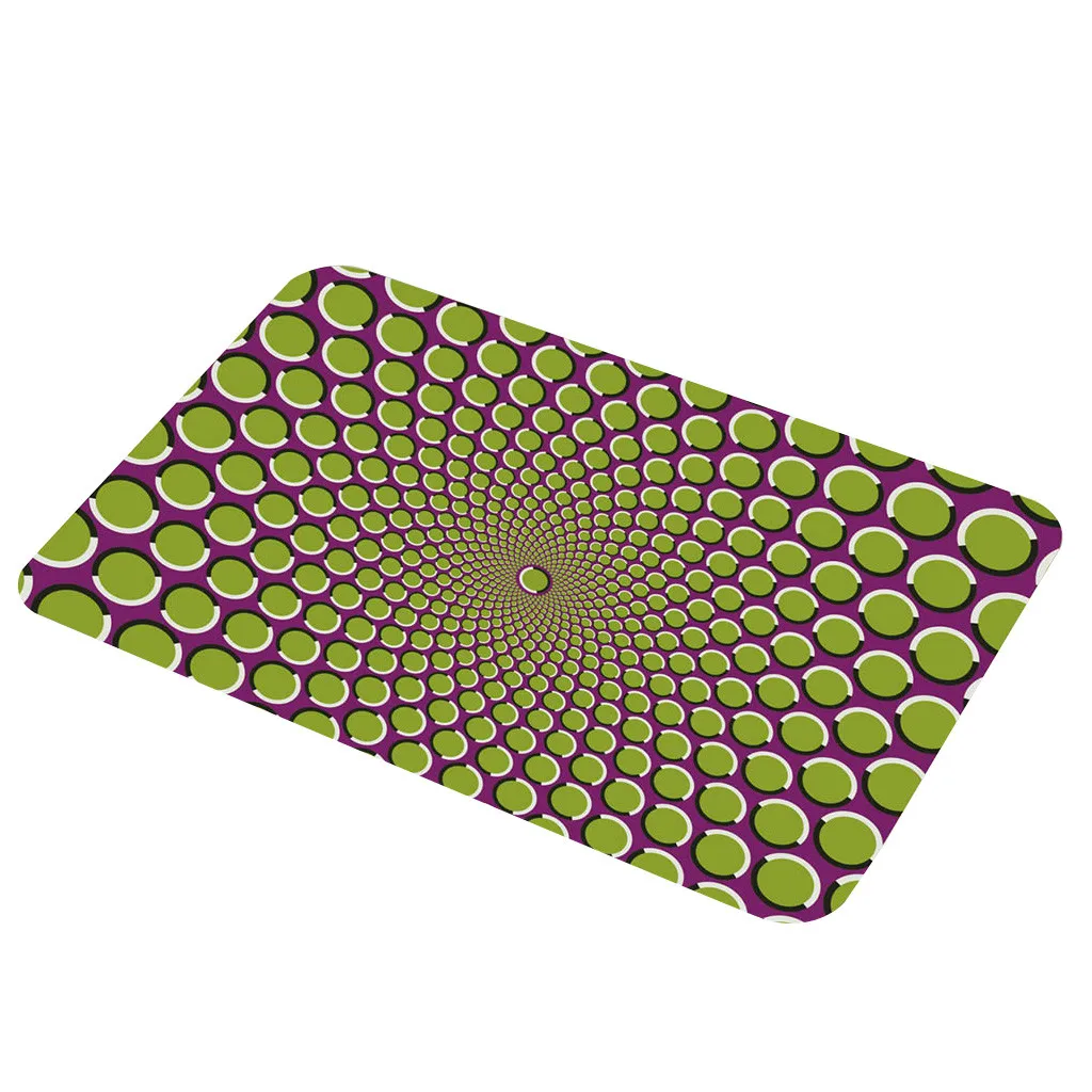 Ouneed Нескользящие коврики креативные геометрические видения ковры кухня tapis salle de bain домашние декорации Прямая поставка 40*60 см