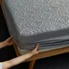Quilted Waterproof Bed Sheet With Elastic Queen King Size Solid Color Mattress Protector For Double Bed Queen/King Bed Sheet 1