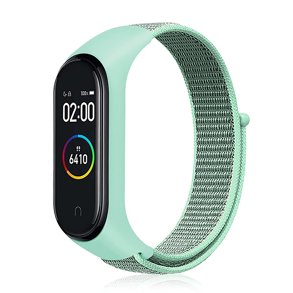 Watch Applicable Millet 3 Generation 4 Generation Smart Bracelet Nylon Loop Integrated Watch with Velcro New Fashion Watch Belt