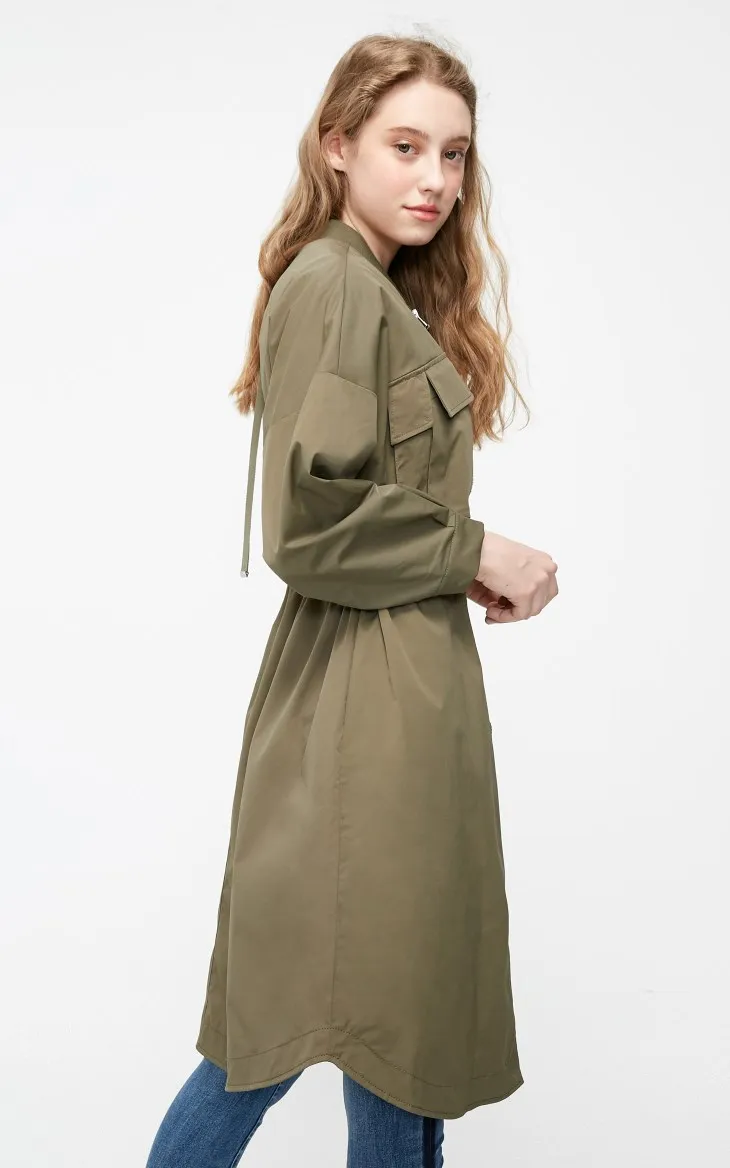 Vero Moda женский длинный Тренч с завязками на талии | 319121542