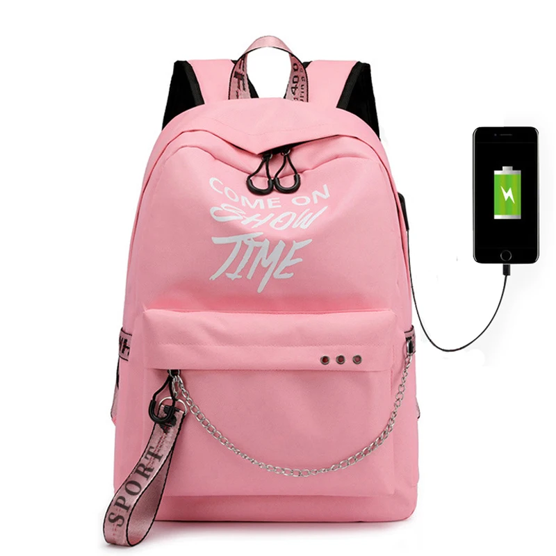 tribu muelle Último Mochilas para adolescentes con carga USB para estudiantes de escuela  secundaria, mochilas de hombro para mujeres, envío Local de la Federación  Rusa|Mochilas| - AliExpress