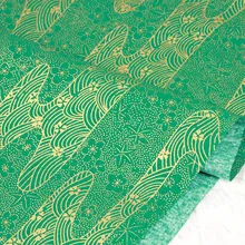 Высокое качество тяжелый Чистый хлопок ткань позолота печать tissu ручной работы DIY рот золотой мешок ткань хлопок