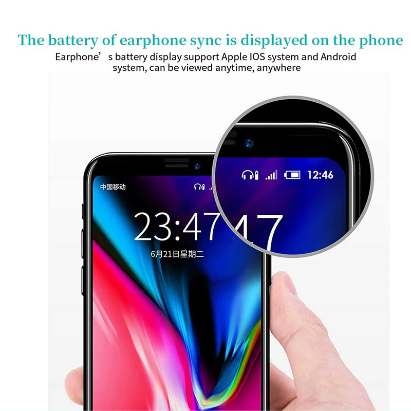 TWS Bluetooth 5.0 Earphones 1500mAh Charging Box Wireless Headphone 9D Stereo Sports Waterproof Earbuds Headsets With Microphone