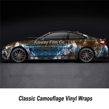 

classic car Sticker bomb Rust Vinyl Film Camouflage Foil Wrap Rusty Vehicle Car Motorbike Scooter Sticker Wrapping Bubble free
