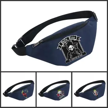

Waist Bag Unisex Fanny Pack women Belt Waterproof Chest Handbag Ladies Waist Pack Belly Bags For Suicide Squad
