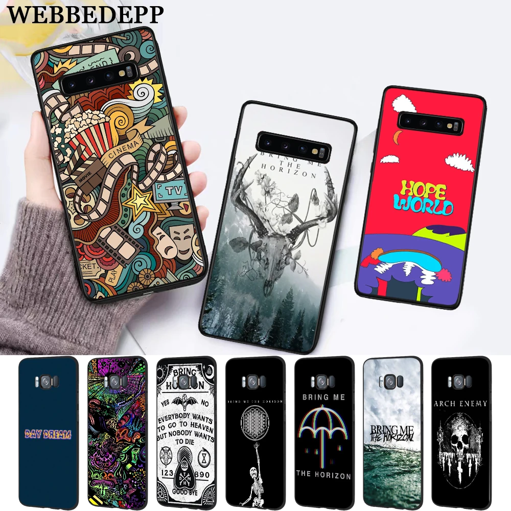 

WEBBEDEPP The bring me horizon Silicone Case for Samsung S6 Edge S7 S8 Plus S9 S10 S10e Note 8 9 M10 M20 M30