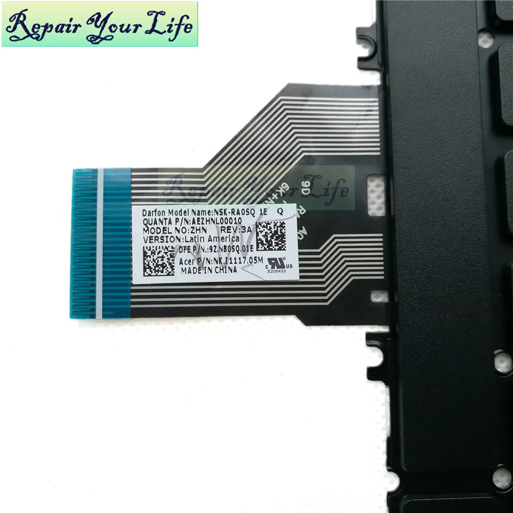 Клавиатура ноутбука SP Испанский для ACER Chromebook C720 C3P1 C8F6 C720P C720-2848 C720P-2666 9Z. NB0SQ. 01E NSK-RA0SQ 1E черная версия