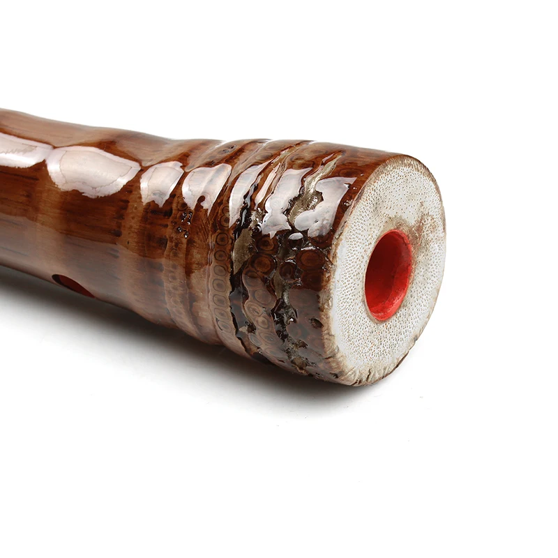 Flauta de Bambu Chave Buracos Profissional Marrom Brilhante Vertical Tradicional Chinês Artesanal Woodwind Instrumentos Musicais Nanxiao gf 8 - Image 6