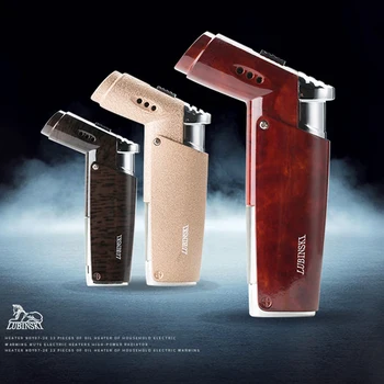 

LUBINSKI Classic Smoking Gadget Windproof 1 Torch Jet Flame Lighter Adjustment Flame Cigar Cigarette Lighters