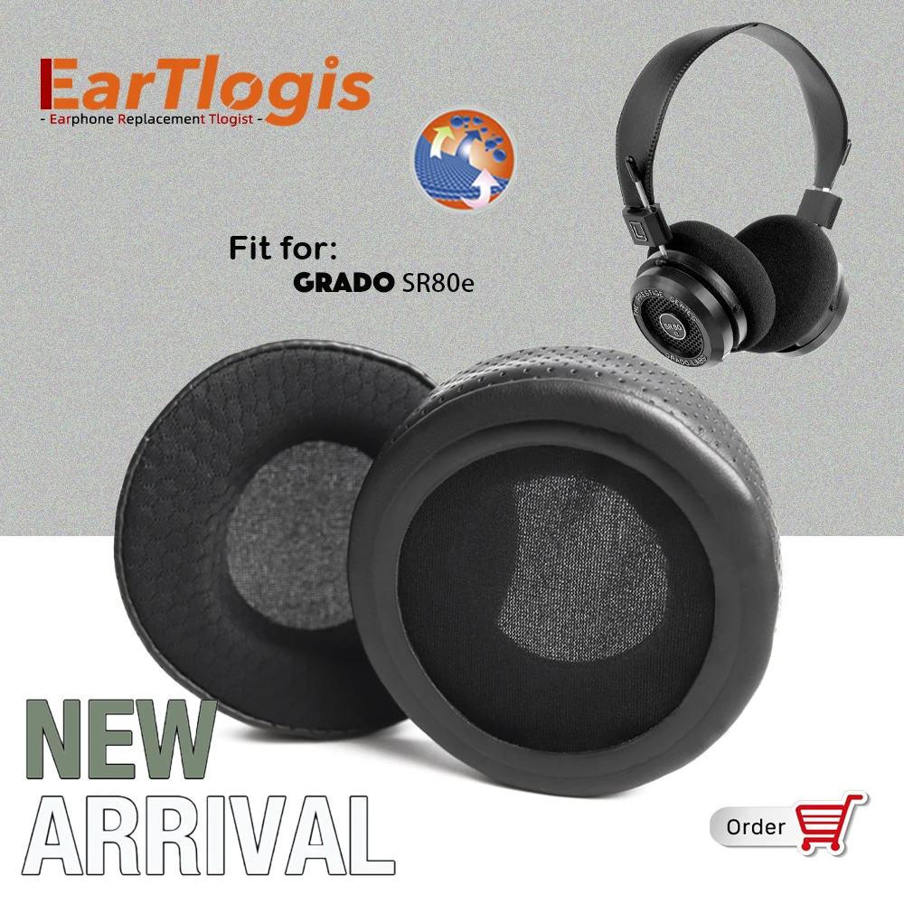 Eartlogis Substituição Ear Pads para Grado Sr80e Headconjunto Earmuff Capa Almofadas Manga Nova Chegada