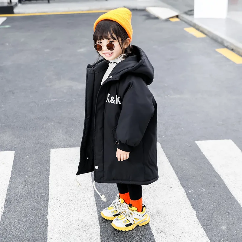 Girls Jackets Kids Boys Coat Children Winter Outerwear& Coats Casual Baby Girls Clothes Autumn Winter Parkas Hooded 2-16T Warm