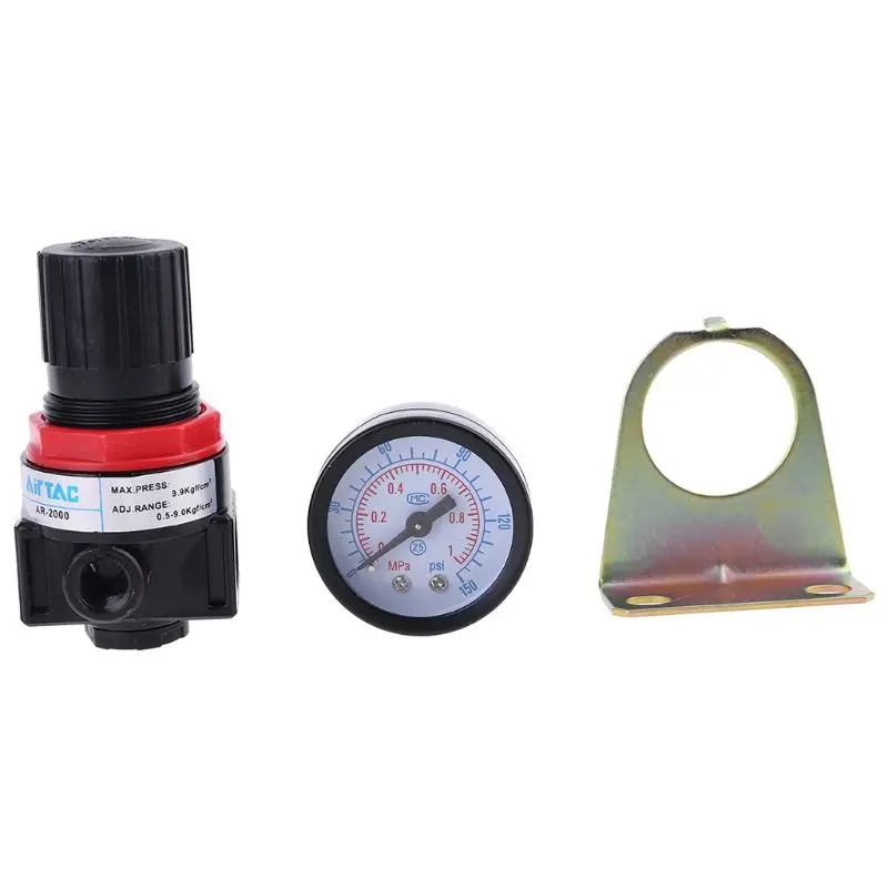 

1 Set G1/4'' Pneumatic Mini Air Pressure Regulator Control Pressure Compressor