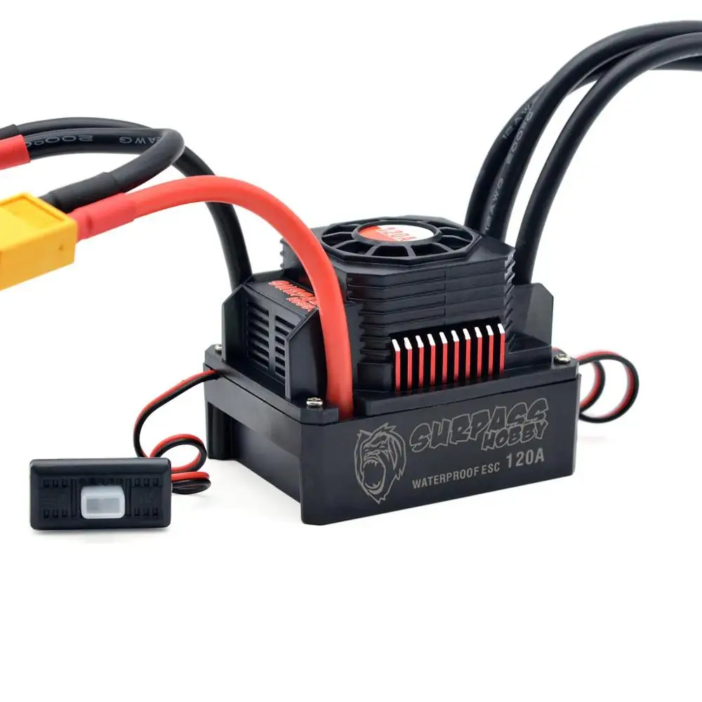 Contrôleur ESC Programmable 25A-150A pour RC Voiture Bateau