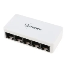 10/100 м адаптивный RJ45 5 Порты коммутатор для высокоскоростной сети Ethernet Настольный сетевой разветвитель концентратор LAN 10/100M 5 Порты и разъёмы Micro USB Питание