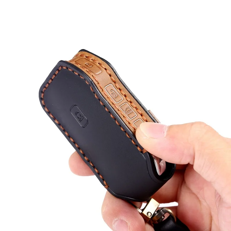 Кожаный чехол Crazy Horse для Kia Sportage Ceed Sorento Cerato Forte Seltos Telluride key Holder | Автомобили и