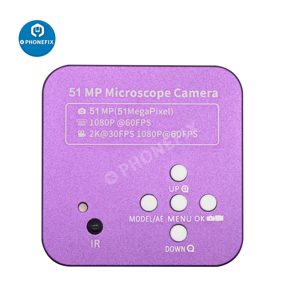 Промышленный электронный цифровой видеомикроскоп 51MP 2K 1080P 60FPS HDMI USB для пайки