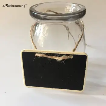 

Mini Chalk Tags rectangle chalkboard tags as Wine Charms | Napkin Rings | Gift Tags | Wedding Favor | Food Signage set of 100pcs