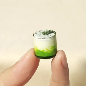 

1/12 Dollhouse Miniature Accessories Mini Glass Tiramisu Cake Model Simulation Dessert Toys for Doll House Decoration