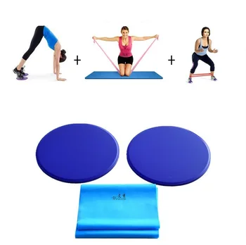 

Full Body Workout Set, Stretching Band(1pc) + Resistance Loop(1pc) + Exercise Slider Discs(2pc) for Women