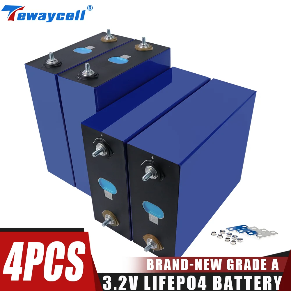 4pcs 310Ah 280AH 240Ah 200Ah Lifepo4 Rechargable Battery Pack 3.2V Grade A Lithium Iron Phosphate Prismatic Solar EU US TAXFREE |