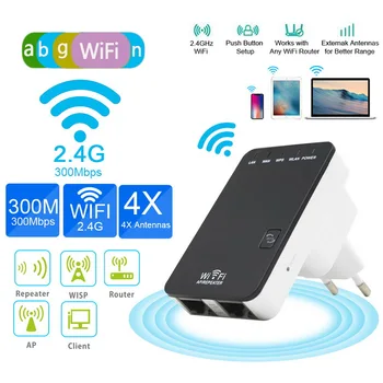 

Hot sale 300 Mbps Mini Wireless-WiFi Router Extender Extender Bridge Access Point wi fi Range roteador Extender