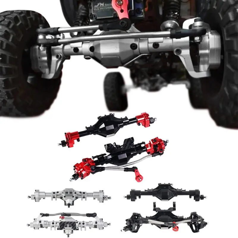 Металлический передний задний портальный мост для 1/10 RC Гусеничный Axial-SCX10 90046 90047