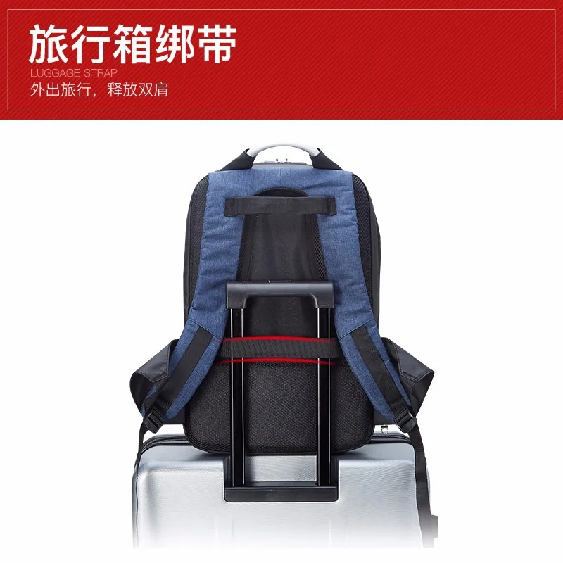 

New Style Men Multi-functional Business Theft Computer Backpack Outdoor Travel Backpack USB Charging Men's Bag