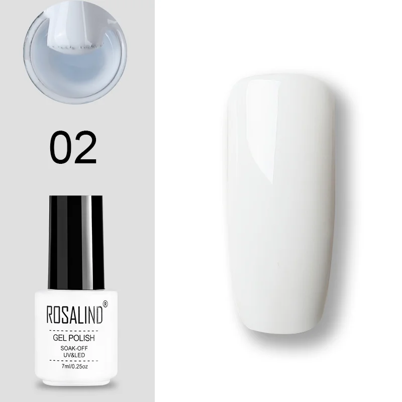 ROSALIND набор гель-лаков UV Vernis полуперманентный праймер верхнее покрытие 7 мл полигель-лак для маникюра - Цвет: GN24-ROSALIND