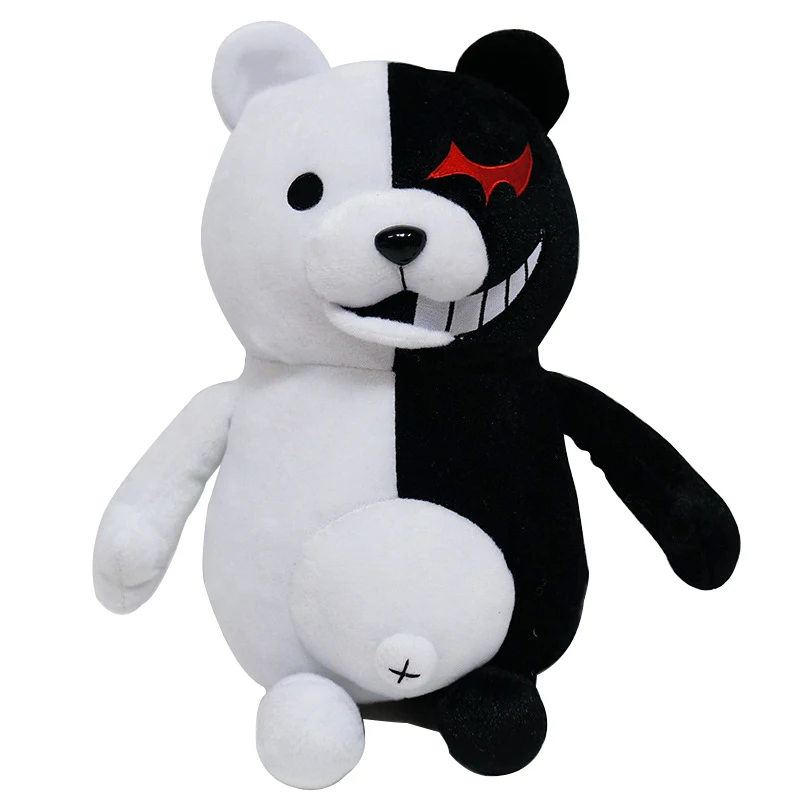 35 см Kawaii супер Danganronpa 2 Monokuma черный белый медведь плюшевые игрушки мягкие куклы животных для детей рождественские подарки