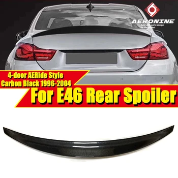 

For BMW E46 4-door Spoiler 3-Series 318i 320i 323i 325i 328i 330 RIDE Style Carbon Fiber Rear Trunk Spoiler Wing Lip 1996-2004