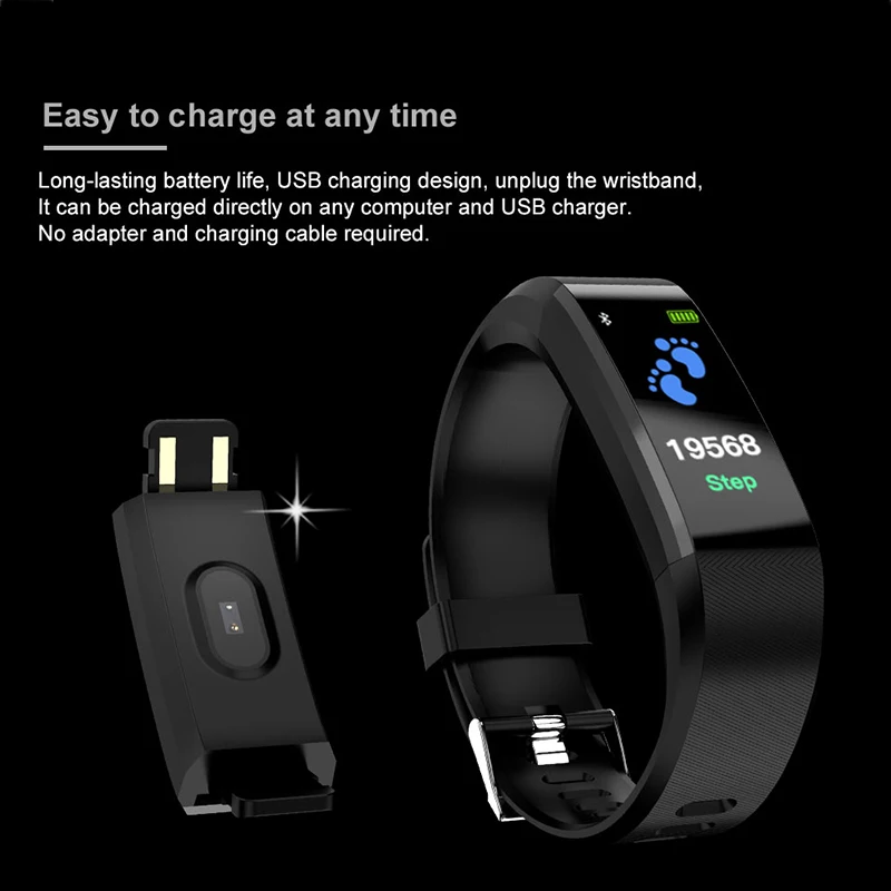 BINSSAW Smart Watch 2020 Men Women Wristwatch Sport Fitness tracker Pedometer Heart Rate Blood Pressure Watches LED Smartwatch