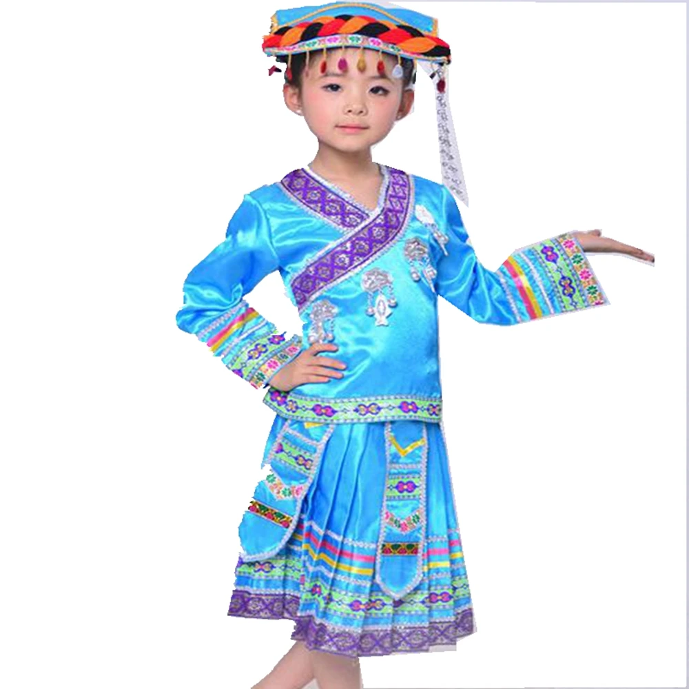 Одежда Miao китайский костюм народного танца одежда Hmong с головой|hmong clothing|miao clothingmiao