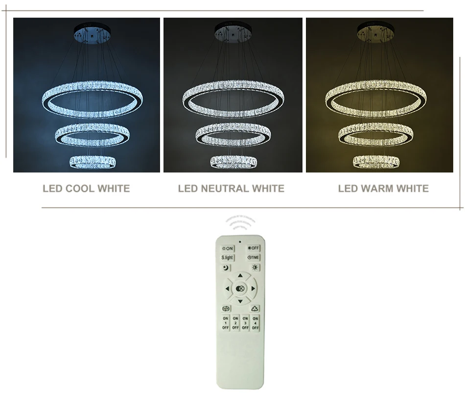 Dimmable кольцо кристалл Открытый Подвесные Светильники Крытый современный подвесной светильник дома лампы деко висит Лампы для мотоциклов