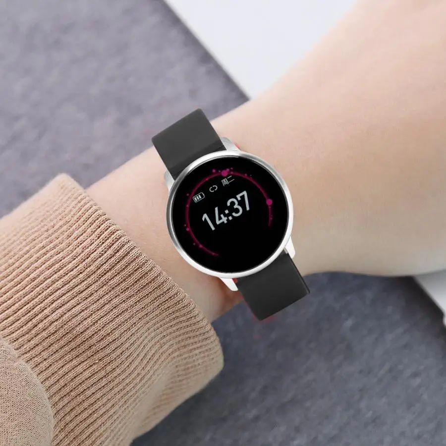 E38 HD ips большой экран спортивный фитнес-монитор смарт-браслет Smartband