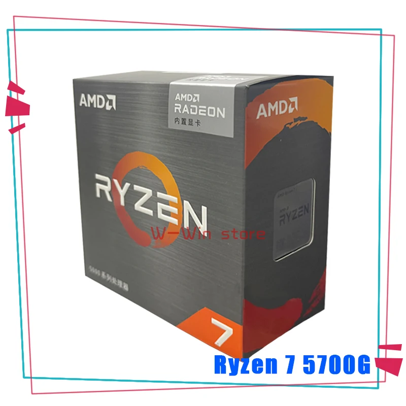 AMD Ryzen 7 5700G R7 3 8 ГГц Восьмиядерный 16-поточный процессор 65 Вт L3 = 16M 100-000000263 разъем AM4