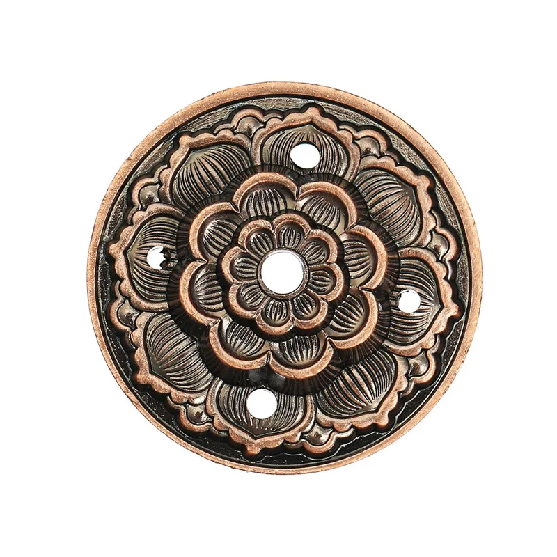 Retro 5 Holes Lotus Incense Burners Dragon Incense Holder Stick Cone Censer Plate Buddhism 2 Colors Home Office Decoration Craft