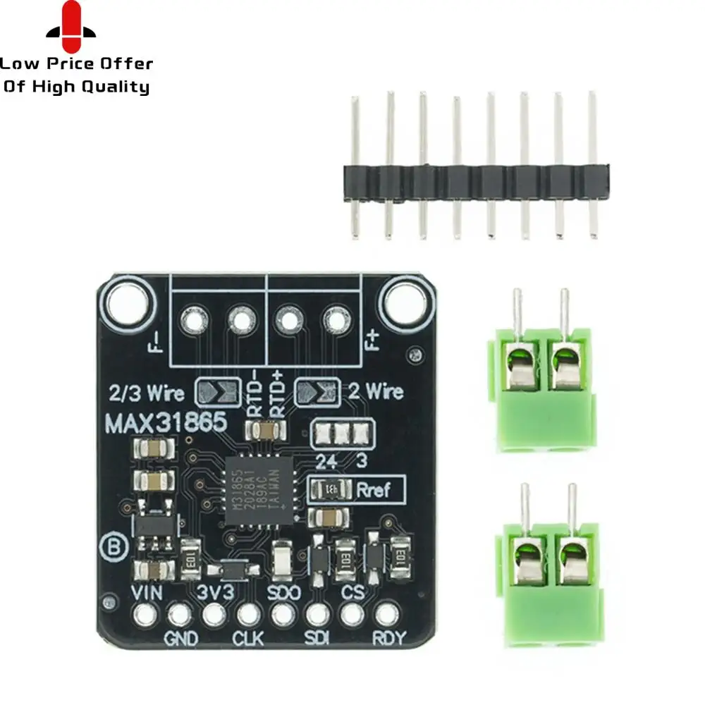 Плата преобразователя MAX31865 PT100/PT1000 RTD-to-Digital модуль усилителя датчика температуры