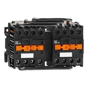 

Contactor reversible texenergo пмл-2501-25, 25A control coil 230 V, 50Hz.