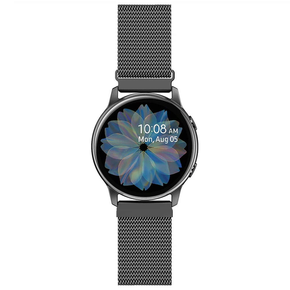 20mm-Magnetic-Band-for-samsung-Galaxy-Watch-Active2-44mm-40mm-bands-22mm-Stainless-Steel-Mesh-link (2)