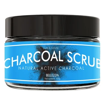 

150g Charcoal Scrub Bamboo Exfoliating Dead Skin Remover Deep Cleaning Facial Scrub Face Care*