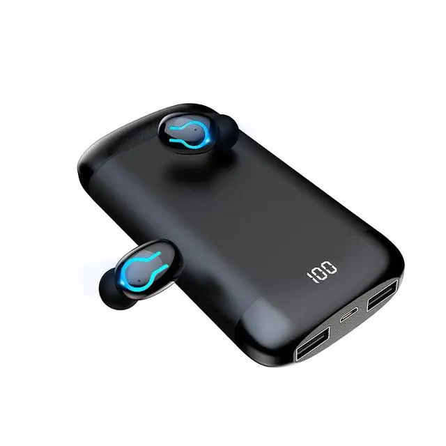 Q66 TWS Bluetooth наушники HD стерео наушники шумоподавление Спортивная гарнитура встроенный микрофон с 6000 мАч power Bank