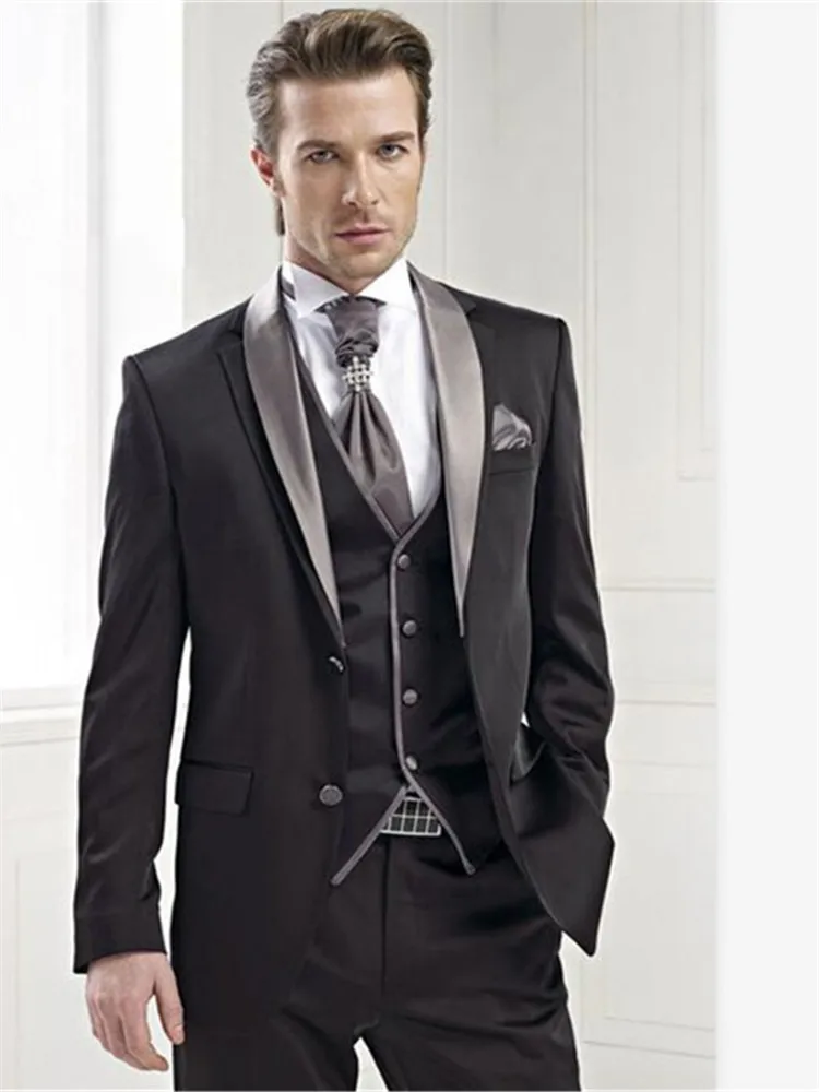 Классический мужской костюм смокинг Noivo Terno Slim Fit Easculino вечерние костюмы для мужчин черные свадебные смокинги Жениха Лучший человек
