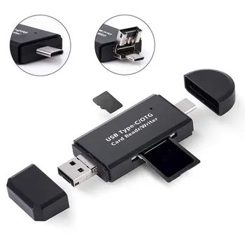 

3-In-1 Card Reader For Android Devices Multifunction Card Reader Usb2.0 Mobile Phone Otg Card Reader High Speed Converter