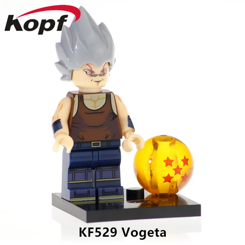 20 шт. Dragon Ball Z Gotenks Золотой Frezer хит строительные блоки фигурки Обучающие рождественские подарочные игрушки для детей KF531