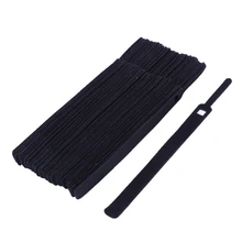Fashion50Pcs Nylon Reusable Cable Ties with Eyelet Holes Back To Back Cable Tie Nylon Hook Loop Fastener Management