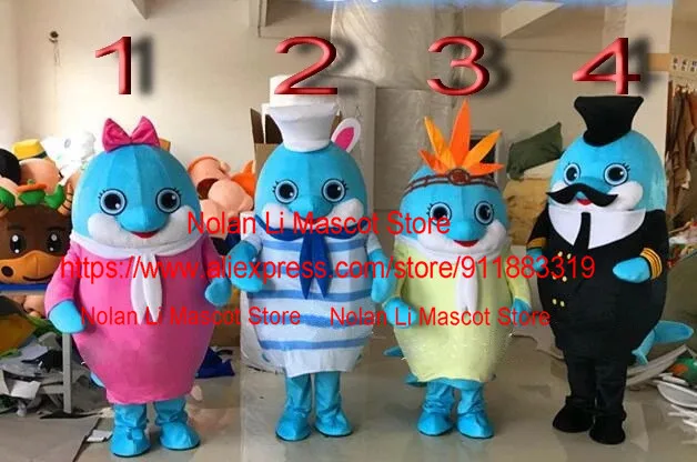 Dolphin Monster Mascot Costume Fancy Dress Cartoon Set Birthday Party  Halloween Show Movie Props Chase Adult Size 1065|Mascot| - AliExpress